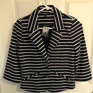 Express Navy Stripped Blazer